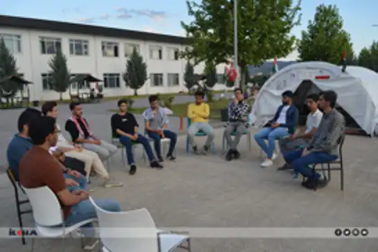 Siirt University students continue tent vigil in support of Palestine